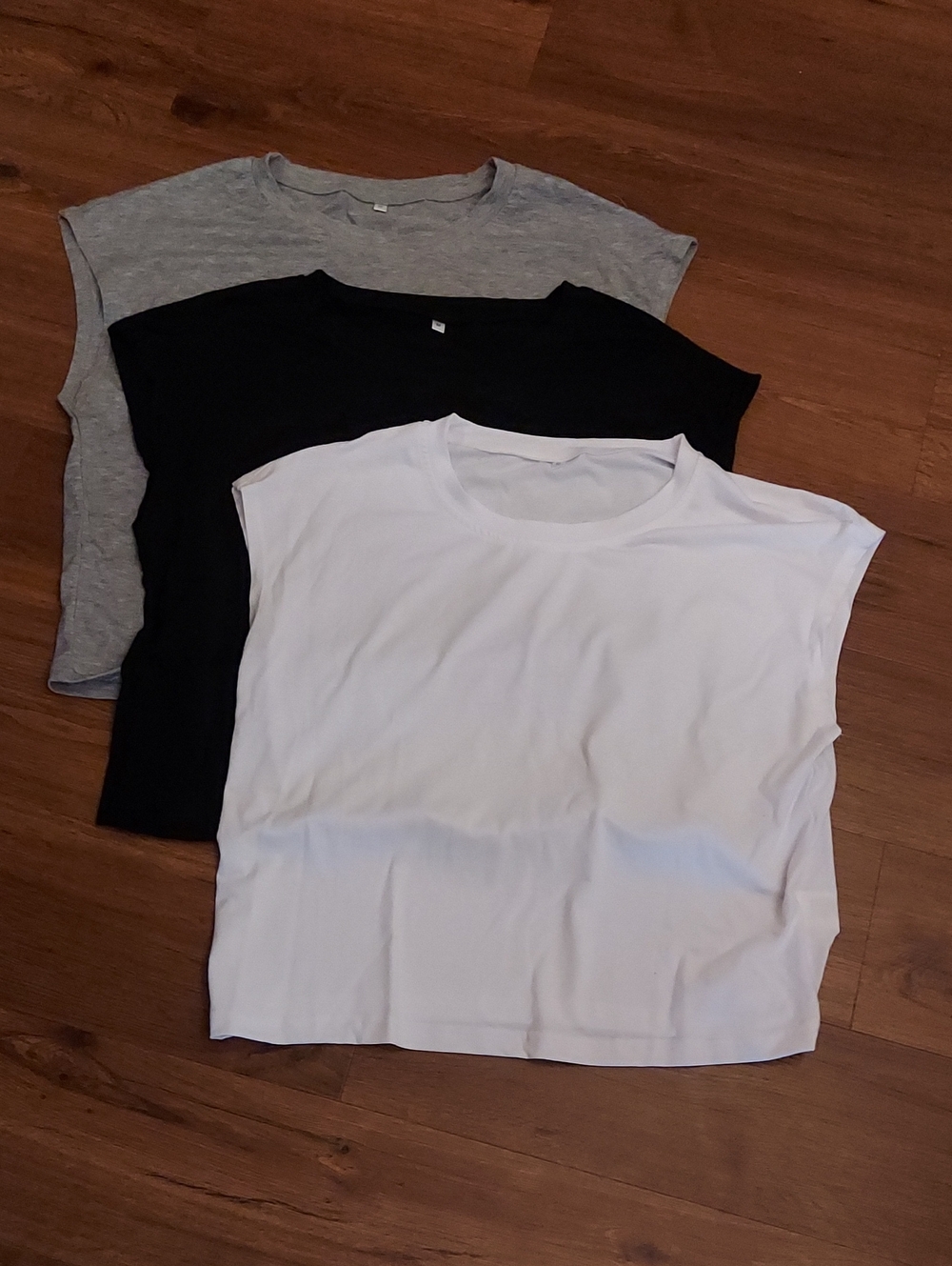 Short Sleeve Tees - White, Black, Gray - 3 Pack